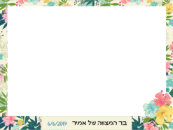 חממה צבעונית לבר מצווה